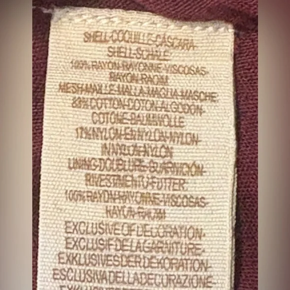 NEW! NWT Free People Mohave Embroidered Burgundy Mini Dress Size M Low V Back - Picture 6 of 9